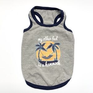 Top Paw Dog Clothes Small Jersey Knit Tank Shirt My Other Bed Is A Hammock SP19